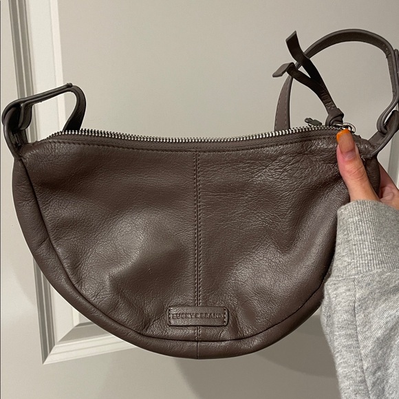 Lucky Brand Dark Brown Leather Hobo Bag - Picture 1 of 4